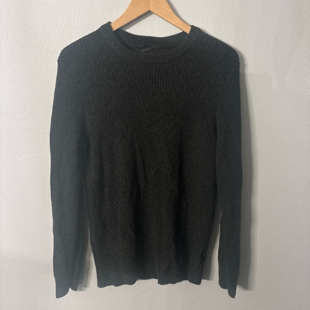 H&M Men's Long Sleeve Sweater Pullover Size Medium Dark Grey